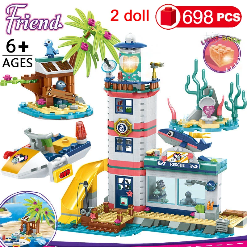 4 Girls friends Lighthouse Rescue Center blocks
