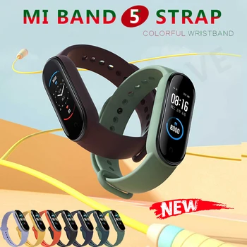 

Clear Mi Band 5 Strap Wrist Strap for Xiaomi Mi Band 5 Bracelet Silicone Miband 5 NFC Sport Accessories Smart Mi Band5 Correa 3D