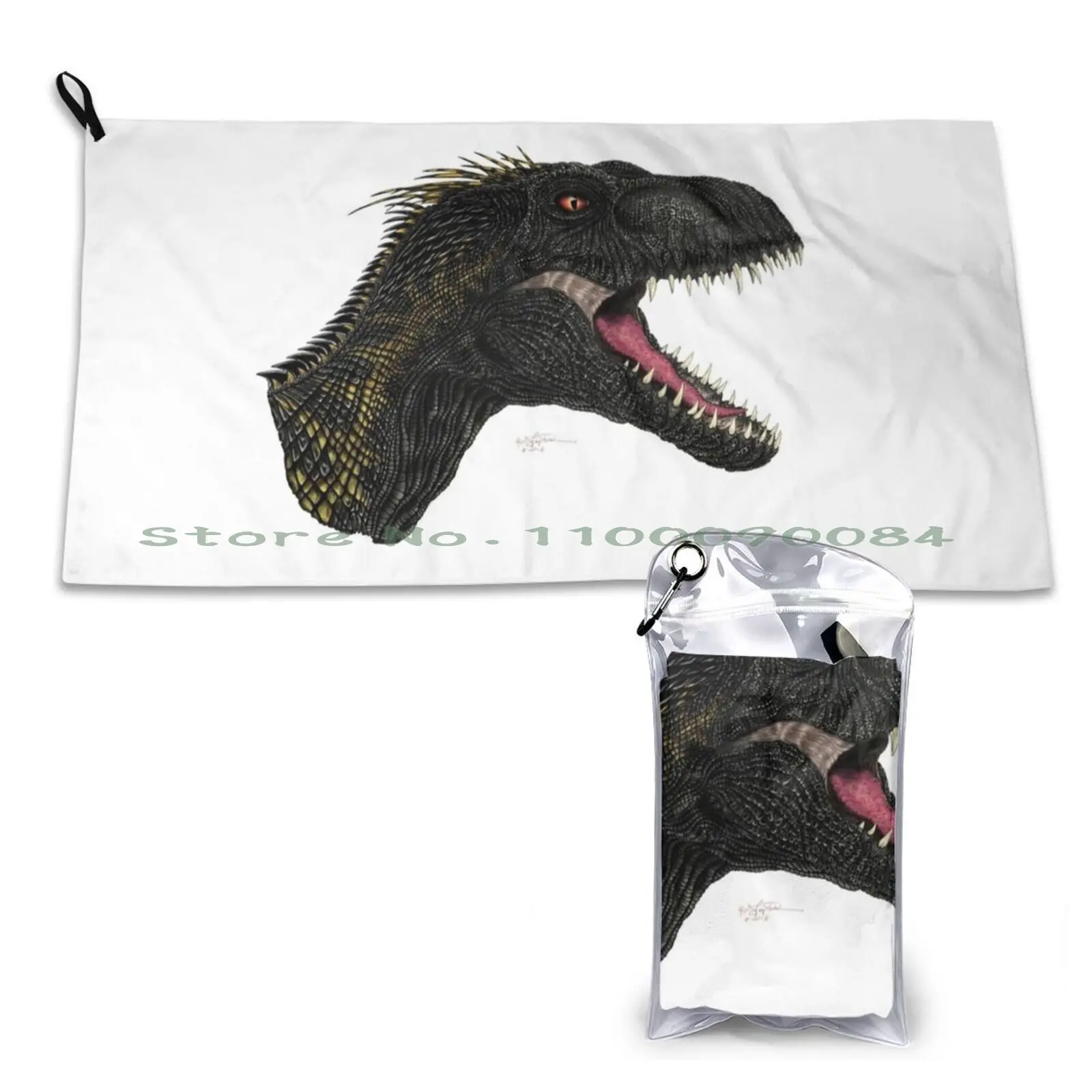 Inoraptor , Dinosaur , , Jwfk Asciugamano Ad Asciugatura Rapida Palestra Sport Bagno Portatile Kpop Stile Di Vita Amo Kpop K Pop Dipendente Rosa Kpop 