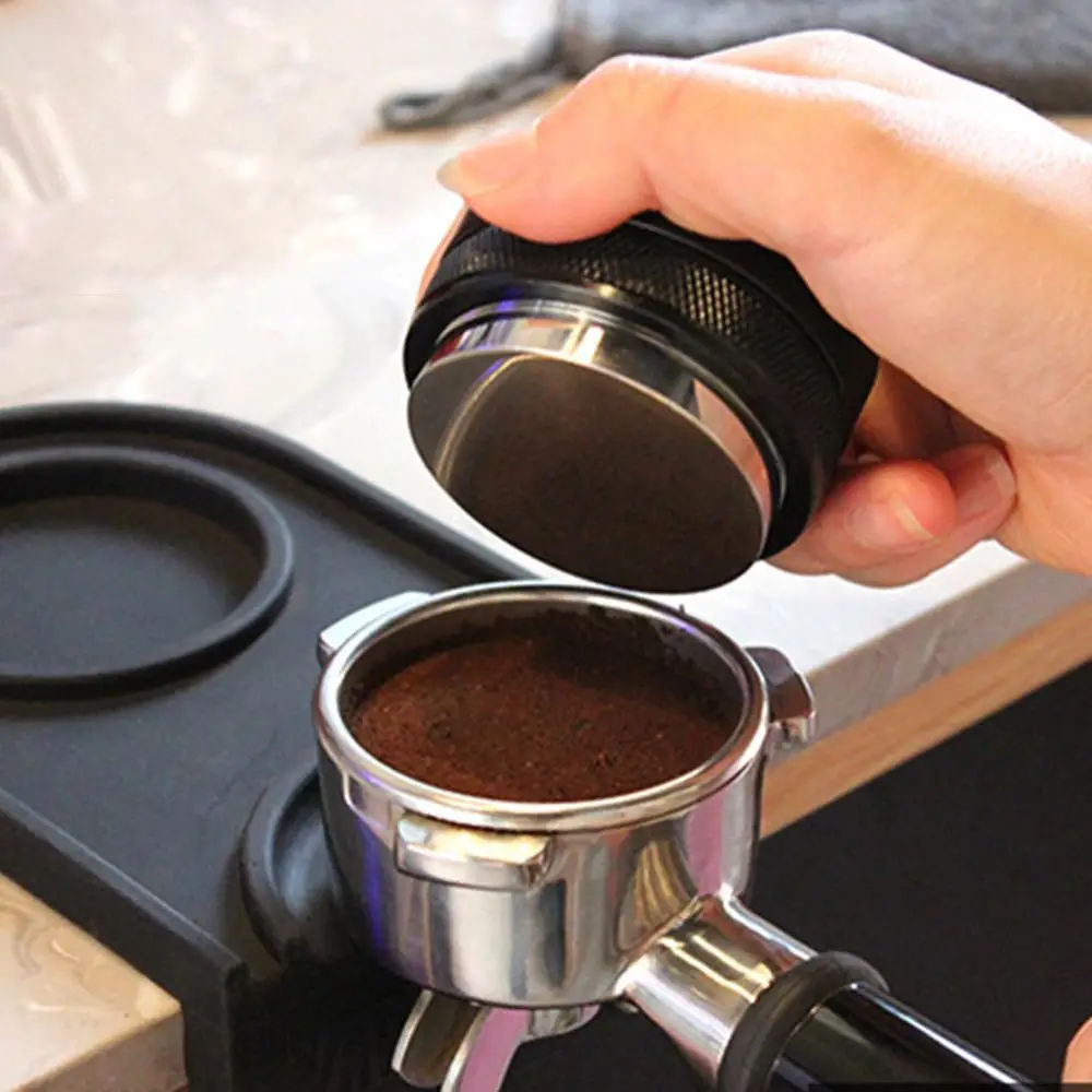 

53mm Dual Sided Stainless Steel Coffee Tamper 3 Angled Slopes and Flat Base Espresso Tamper Coffee Tool Kitchen Tools