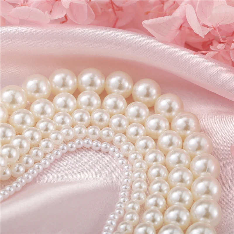 17KM Elegant White Imitation Pearl Choker Necklace Big Round Pearl Wedding Necklace for Women Charm Fashion Jewelry - Image 5
