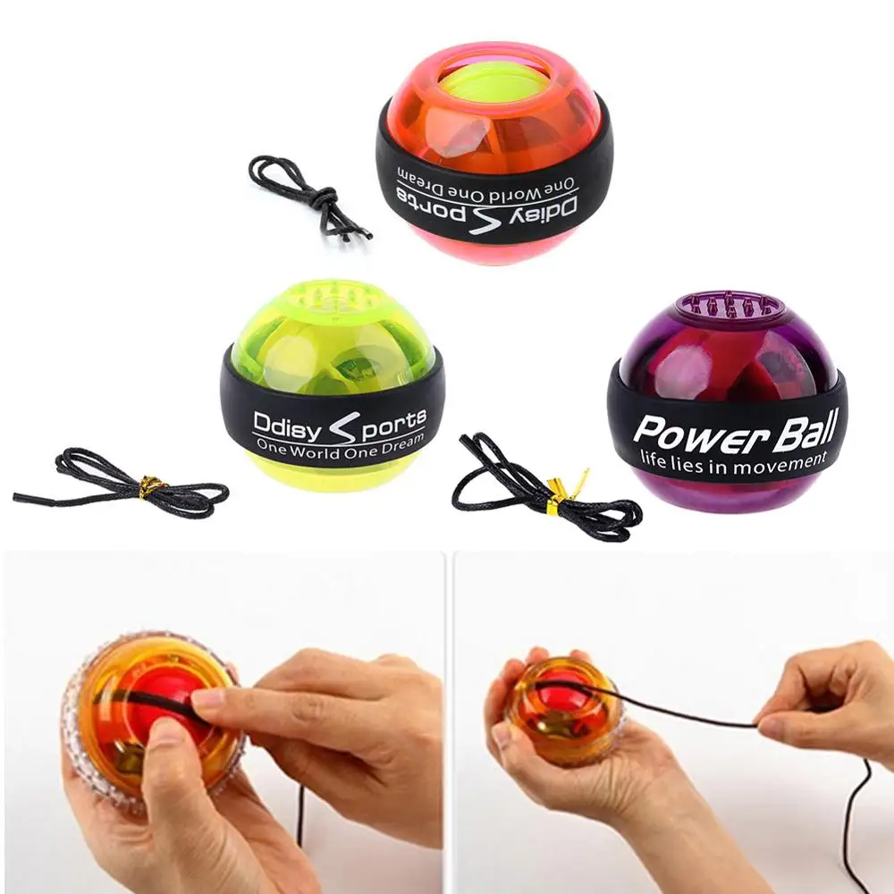 

Wrist Muscle Exercise Strengthen Ball Trainer Relax Force Power Exercise Strengthen LED Ball Sports Tools
