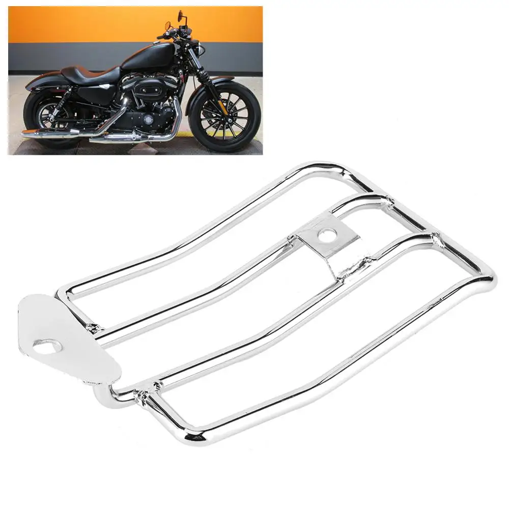 Motorcycle Luggage Rack Fender Luggage Rack Backrest Support Frame Fit for Nightster Roadster XL883 XL1200 