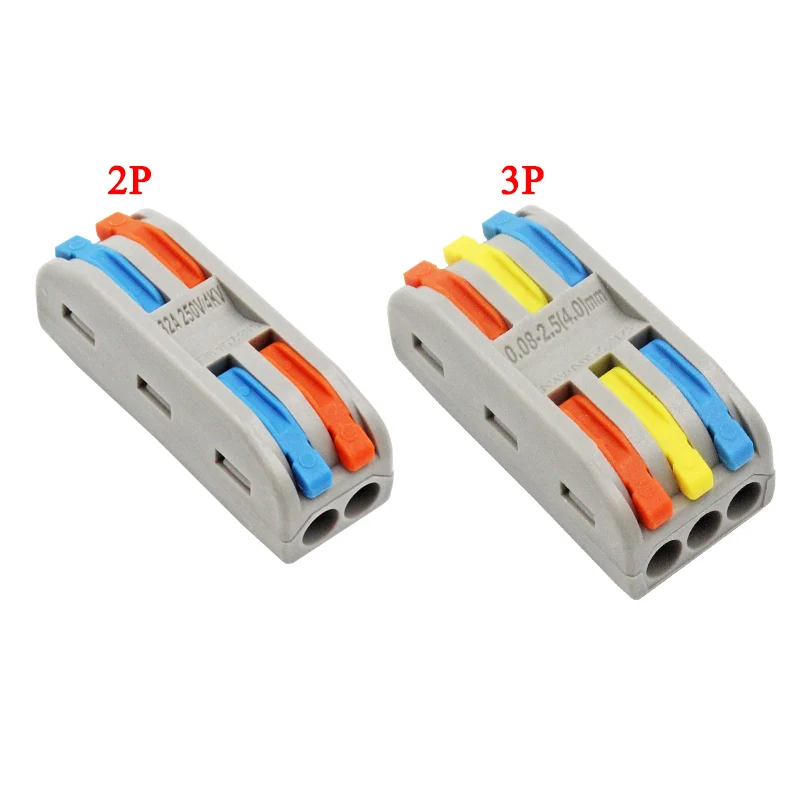 CH-Color docking Разъем для провода 30/50/100 штук Мини Быстрый компактный Универсальный разъем Клеммная колодка штепсельная вилка-в CH-212 213 214 215 - Цвет: CH-Color docking