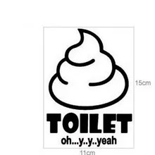 Туалет Poop счастливый день наклейки на стену гостиная импортные товары производители Европа и Америка пословицы бумага английский Customizab