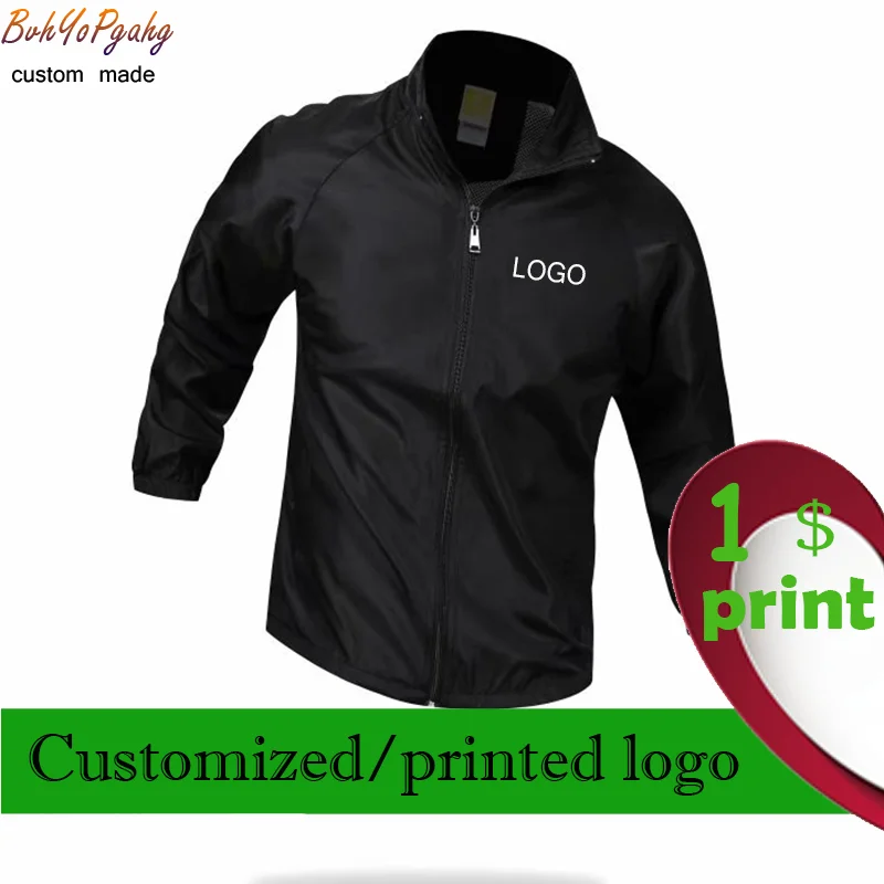 Chaqueta fina deportiva de conducción al aire libre para hombre, chaqueta con logotipo personalizado, impresión informal, imágenes de logotipos, chaqueta rompevientos para hombre