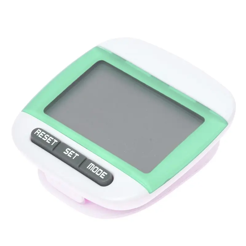 New Multi-function Pedometer Distance Calorie Counter 5 Steps Buffer Error Correction Large LCD Display with Belt