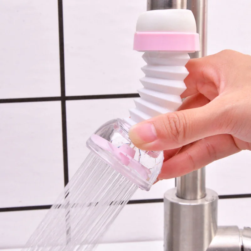 Faucet Extender Adjustable Water Saving Device 360 Degree Rotating