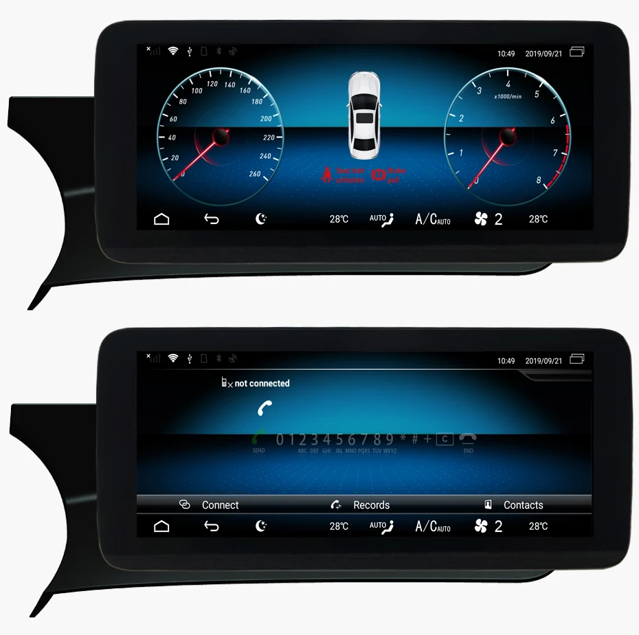 KANOR 10,25 дюймов 4+ 64G дисплей Android 9,0 для Mercedes Benz C Class W204 W205 автомобильный радиоэкран с gps навигацией Bluetoo