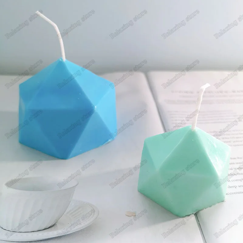 Геометричные, многоугольные формы ароматическая свеча формы 3D неправильной штукатурки ремесло силиконовая форма для ручной работы пчелиный воск свечи формы