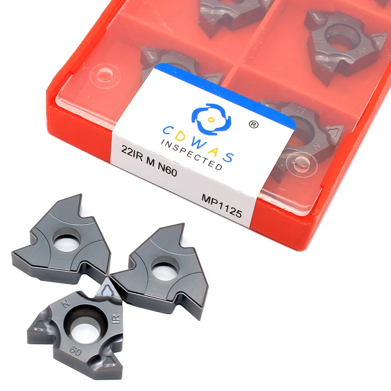 

22IR M N60 MP1125 Thread Turning Tool High Quality Original Carbide Insert Threading Lathe Cutter Tools For Stainless Steel