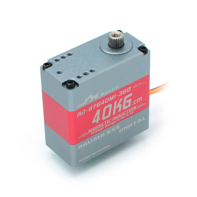JX Servo RD-B7640MI-360 40 кг 8,4 V сервопривод 360 градусов Магнитный индукционный полный ЧПУ алюминиевых корпусов механическая рука робота