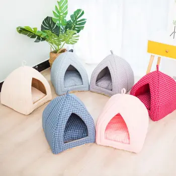 

Triangle Lattice Kennel Dual-use Closed Breathable Warm Non-slip Cat Pet Nest