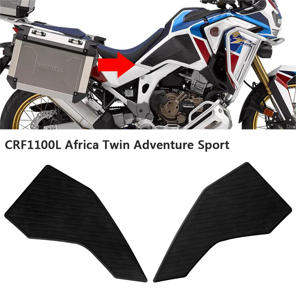 NEW 2020 CRF 1100 L Anti slip Fuel Tank Pad Side Gas Knee Grip Traction Pads For HONDA CRF1100L Africa Twin Adventure Sport sport cushioned socks non slip grip for basketball soccer ski cycling athletic socks