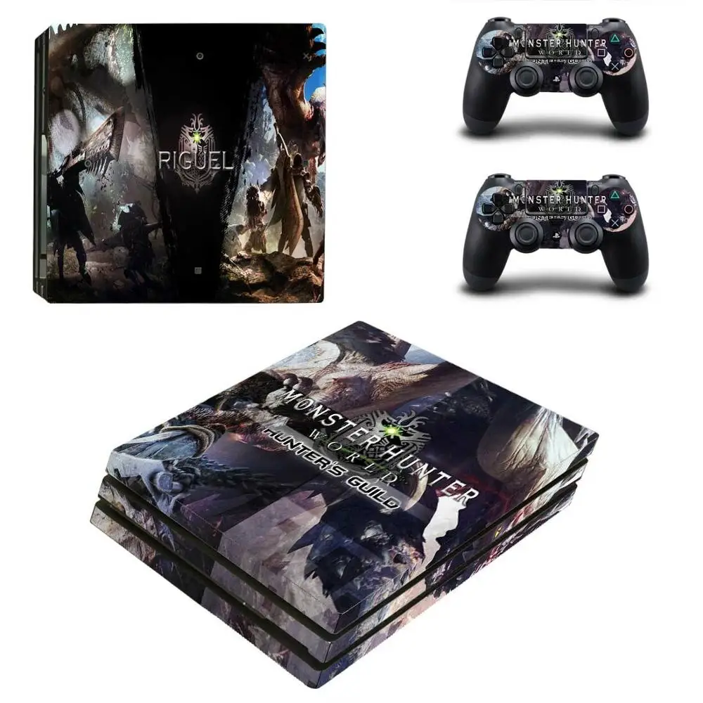 YSP4P-1859 Monster Hunter World PS4 Pro наклейка для кожи наклейка для игры для playstation 4 PS4 Pro консоль и контроллер наклейка для кожи виниловая - Цвет: YSP4P-1859