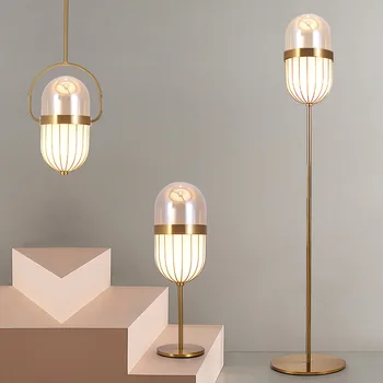 

droplight contracted sitting room floor lamp light luxury bedroom stylist desk lamp wall lamp of the head of a bed