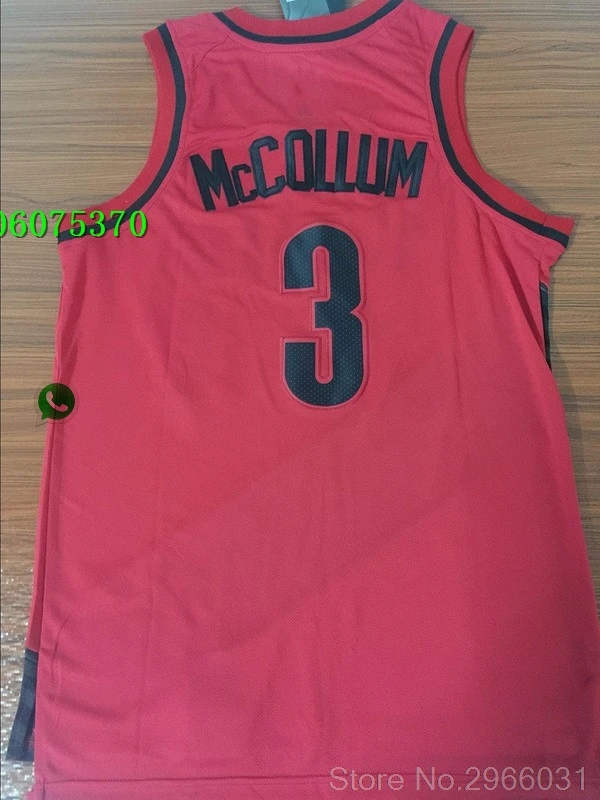 A+++ качественные мужские взрослые#0 Damian Lillard 3 c. J. McCollum Джерси портландцемент