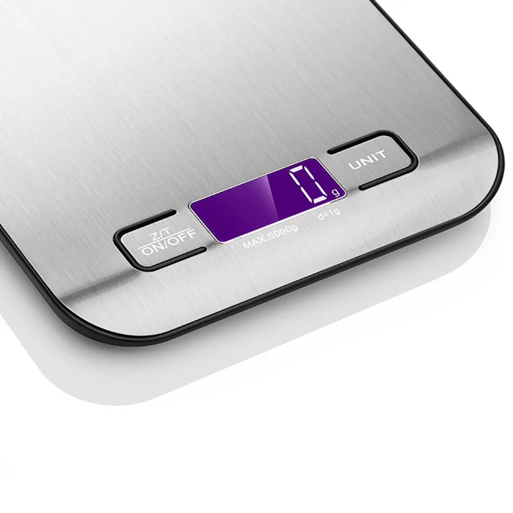 

Flat Kitchen Food Stainless Steel Food Scale Kitchen Household Scale Electronic Scale Gram Weight Scale