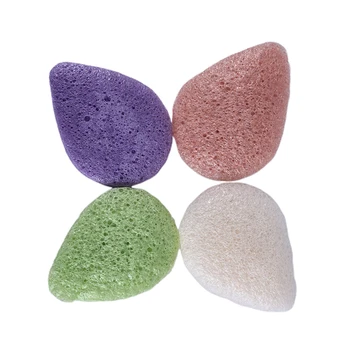 

4 Colors Natural Facial Puff Face Cleanse Washing Sponge Exfoliator Cleansing Sponge Puff Facial Cleanser Tool