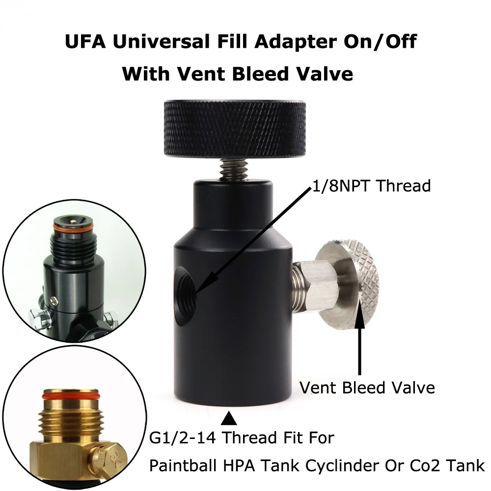 UFA Universal Fill Adapter With Vent Bleed Valve