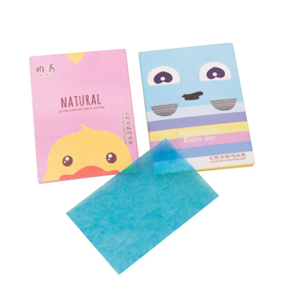 50 Sheets/Pack Tissue Papers Pro Powerful Makeup Cleaning Oil Absorbing Face Paper Absorb Blotting Facial Cleaner Face Tools