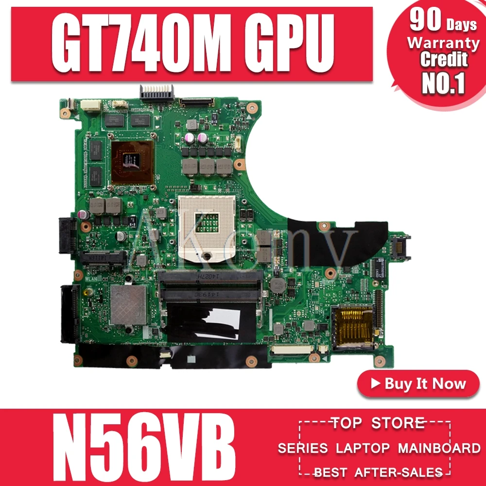 N56VB Moederbord Voor Asus N56VM N56VZ N56V N56VV N56VJ Laptop Moederbord Getest 100% Werk Originele Moederbord GT740M Gpu N56VB Moederbord Voor Asus N56VM N56VZ N56V N56VV N56VJ Laptop Moederbord Getest 100% Werk Originele Moederbord GT740M Gpu