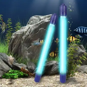

Varmhus Aquarium Submersible UV Light Ultraviolet Sterilizer Lamp Water Cleaner Pond Fish Tank Bactericidal Lamp Lighting USplug