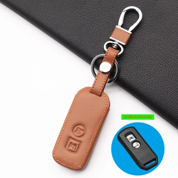 

2020 Motor Leather Key Shell Case Cover For Honda PCX 150 Hybrid X-ADV SH125 Scoopy Forza 125 SH300 2 Button Key Protect Shell