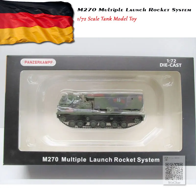 Panzerkampf 1/72 масштаб военная модель игрушки M270 несколько запуска ракета системы литья под давлением металлический Танк модель игрушка для коллекции, подарок