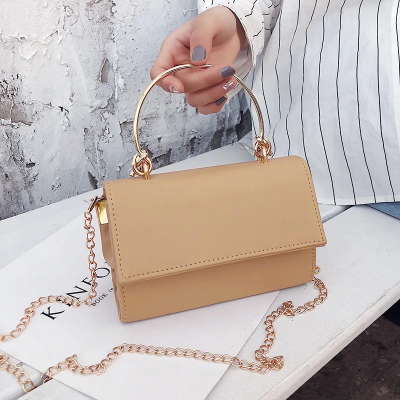 

Ladies bag 2020 spring wild new chain simple fashion small bag retro wild ladies shoulder Messenger bag handbag small bag