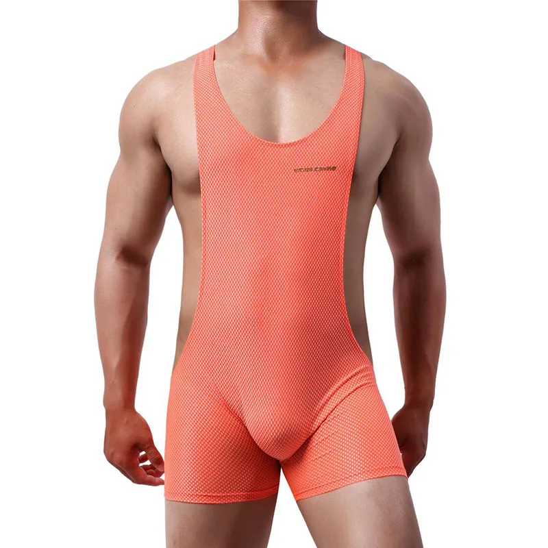 Men Undershirts Shorts Sexy Leotard Sports Fitness Shaperwear Wrestling Singlet Jumpsuits Underwear Mankini Suspender Bodysuits men underwear