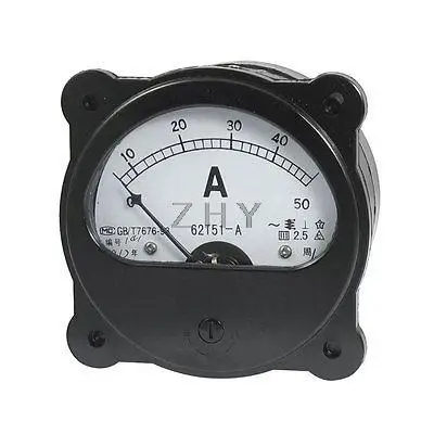 

AC 0-50A Fine Tuning Dial Panel Analog Ampere Meter Amperemeter Black