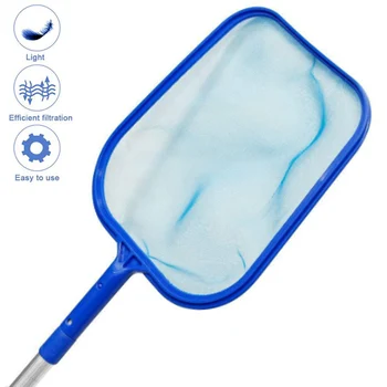 

Blue Pool Cleaning Net Professional Tool Salvage Net Mesh Pool Skimmer Leaf Catcher Bag Swimming Pool Cleaner Accessories