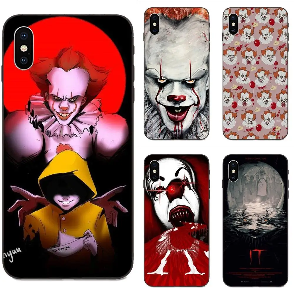 Stephen Kings It Pennywise Clown Horror для Apple IPhone X XS Max XR 4 4s 5 5S SE 6 6S 7 8 Plus Мягкий силиконовый чехол