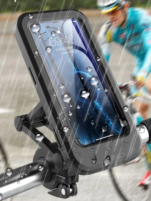 Bike Phone Mount Waterproof Cell Phone Holder Motorcycle Phone Case  Universal Bicycle Handlebar Phone Mount with Sensitive Touch Screen  Smartphone 