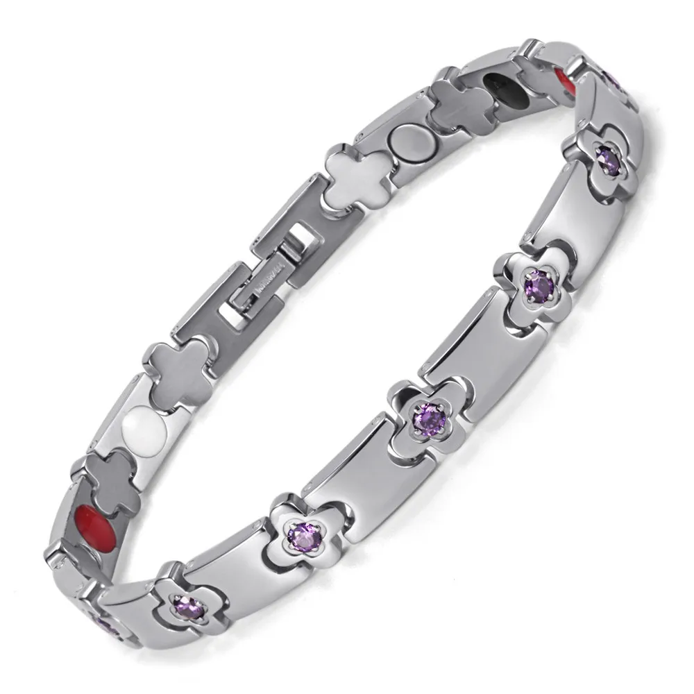 Горячая Распродажа женские браслеты и браслеты для здоровья ювелирные изделия терапия Энергетический Браслет с Кристальный браслет