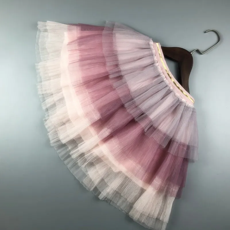 Коллекция года, весенне-осенне-летняя танцевальная юбка принцессы для девочек сетчатые Бальные юбки для девочек фатиновые юбки-пачки для малышей, балетная пачка