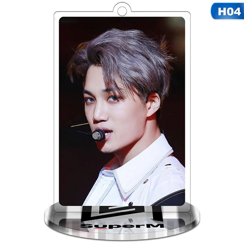 04 Kpop SuperM альбом акриловый брелок для ключей, модные подарки для фанатов - Color: 04