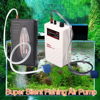 

Fishing Air Pump Aquarium Aerator DC800 Quiet Bait Fresh Portable for Oxygenated Live Fish Tank