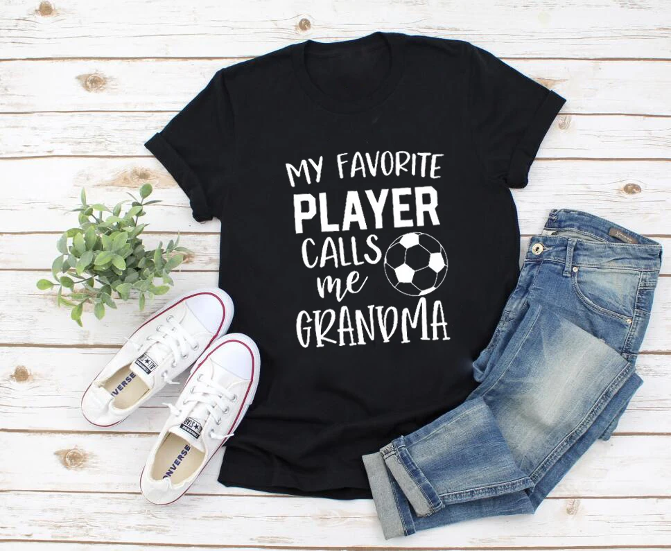 Моя любимая футболка с надписью Call Me бабушка футбольные подарки для любителей