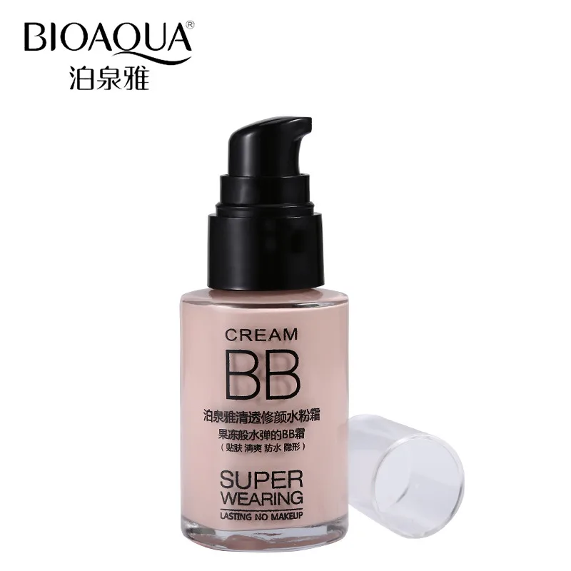 Bioaqua  Moisturizing BB Cream Face Care Foundation Natural Flawless Refreshing Base Makeup Cover Facial Whitening Concealer