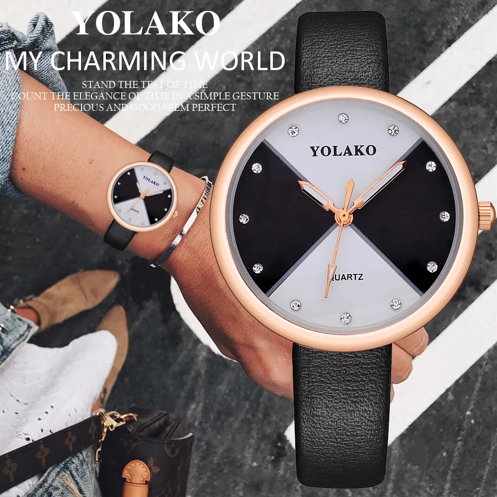 

Creative Luxury Dial Women Fashion Watches Simple Female Dress Wristwatches Classical Design Ladies Quartz Leather Watch Clock