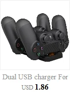 Светодио дный индикатор двойной набор USB зарядная станция Стенд Зарядное устройство для PS4 контроллер светодио дный индикатор двойной