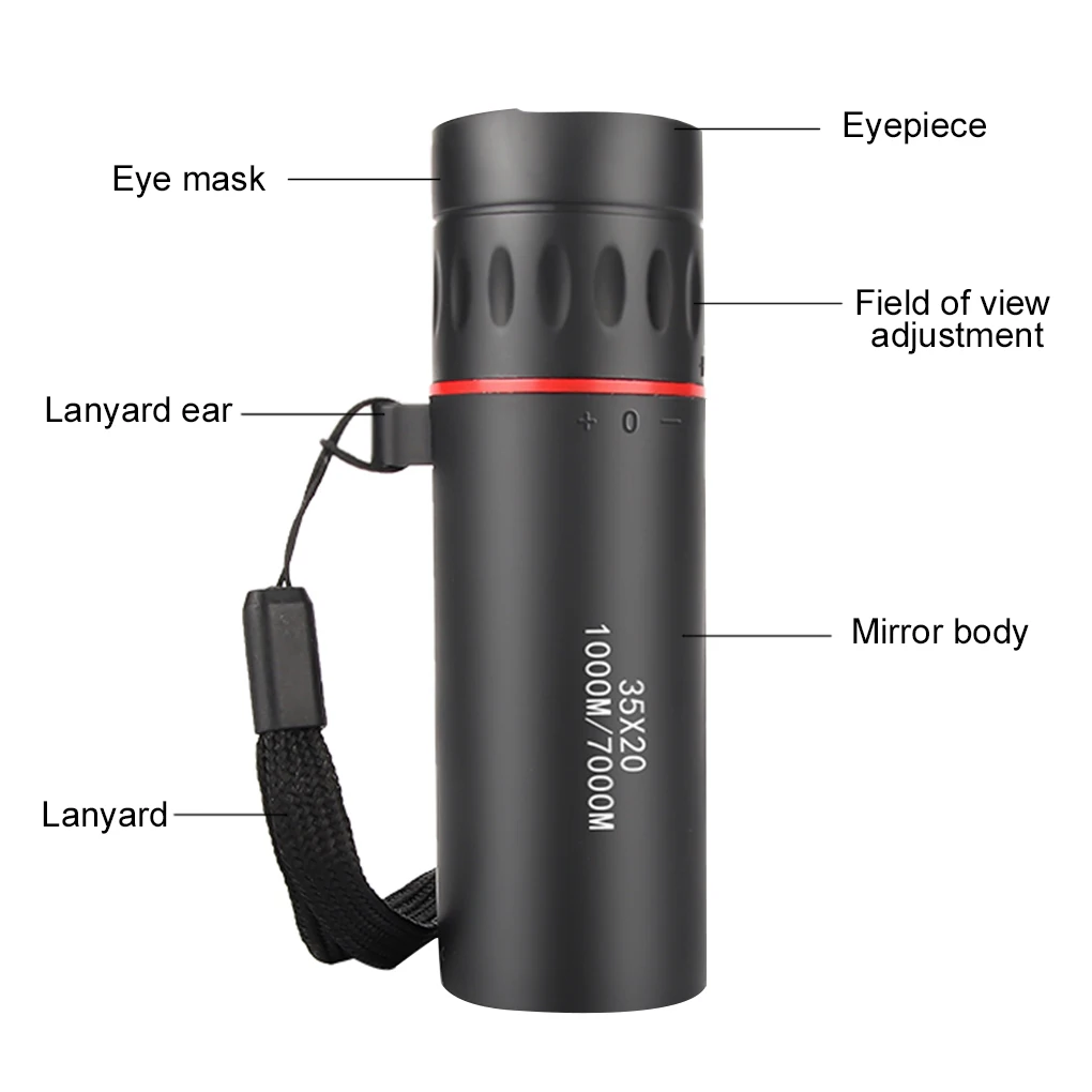 Portable Monocular Telescope Binoculars Monocular Optical Outdoor 30x25 Focus HD Mini
