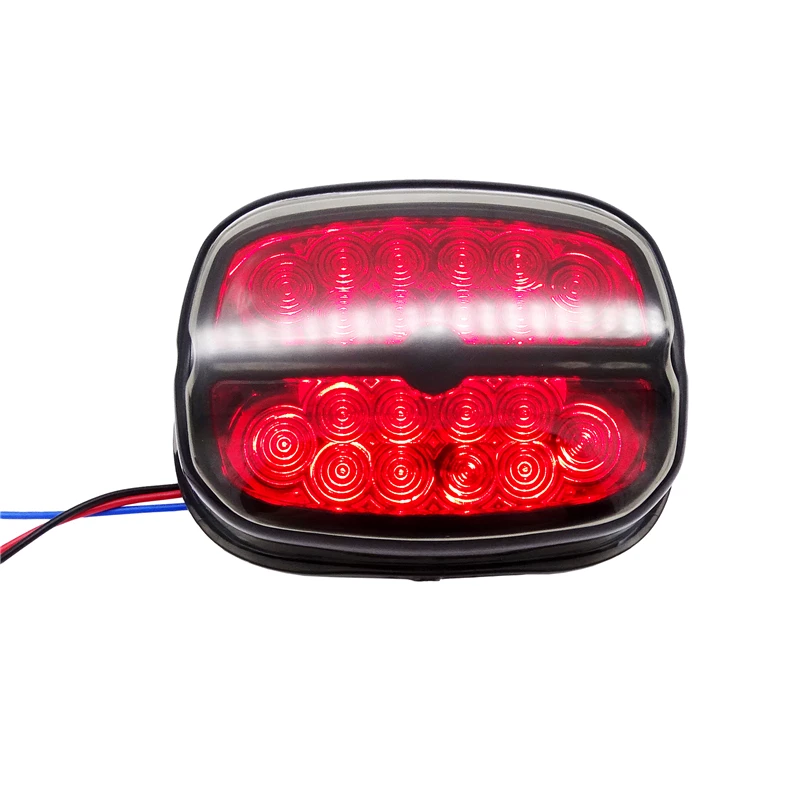

1pc Motorcycle LED Turn Signal Lights Tail Brake Light License Plate Lamp Universal for Harley Davidson Sportster Roadster 1200