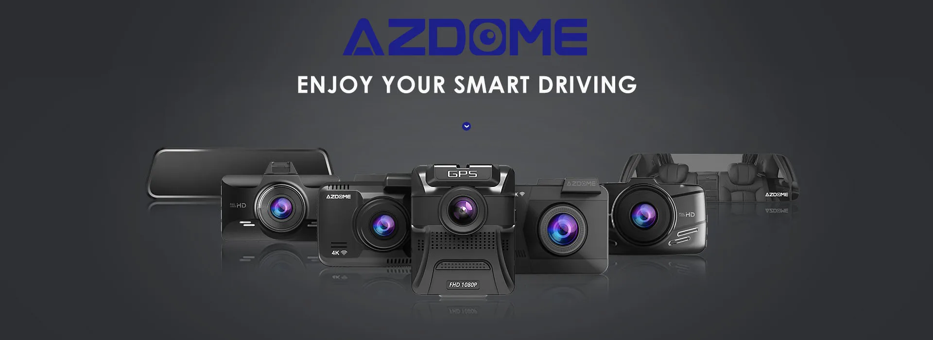 AZDOME 4K/2880*2160P Dash Cam WiFi Car DVRs Recorder M06 Dual Lens Vehicle Rear Camera Built in GPS WDR Night Vision Dashcam