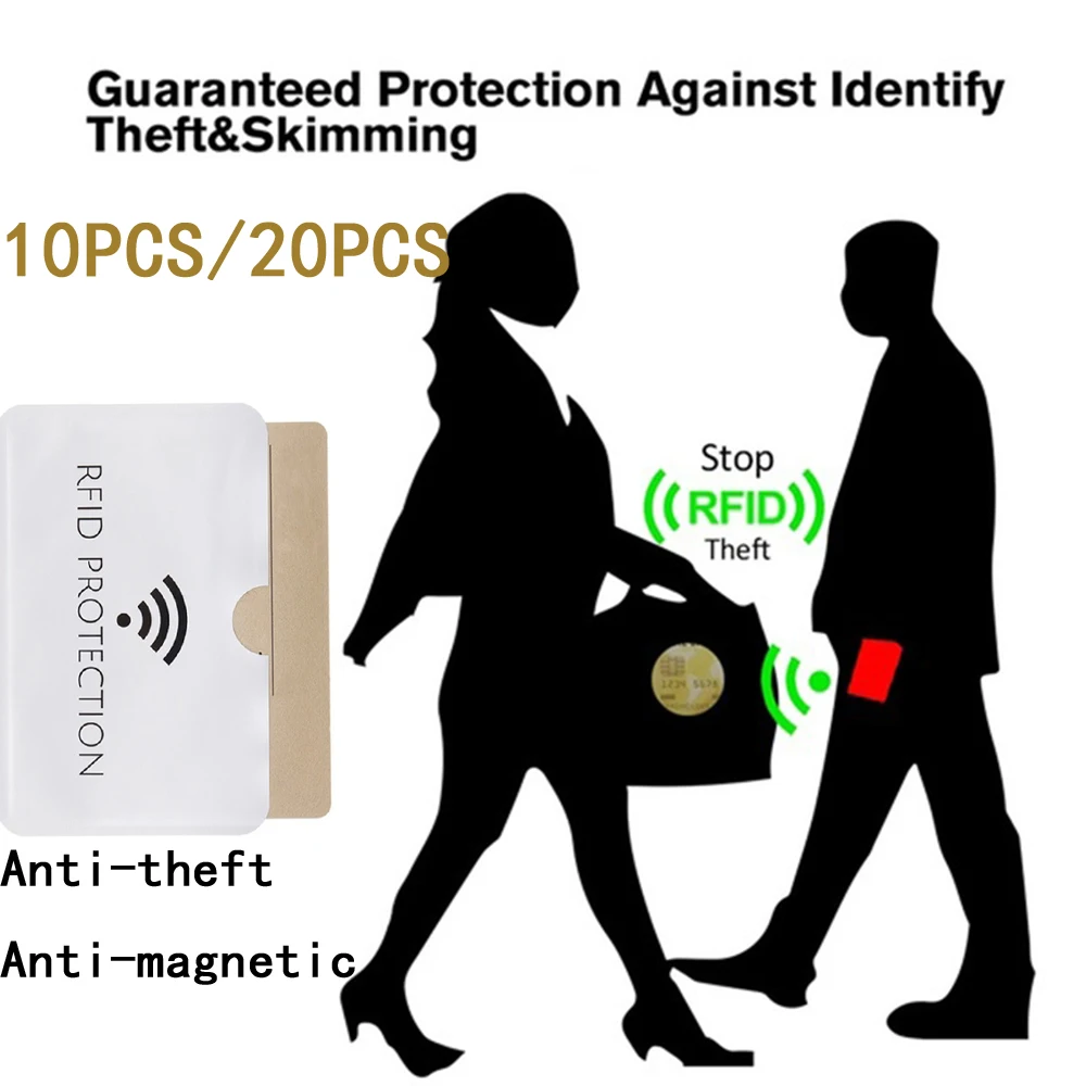 10 шт/20 шт безопасности анти-магнитный Противоугонный металлический экранированный NFC чехол для карты блокировка наручный держатель для карт набор держатель Защита