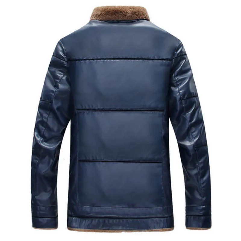 Новинка размера плюс 9XL Флисовая теплая куртка из искусственной кожи мужские пальто брендовые Дизайнерские мужские Куртки из искусственной кожи парки Зимняя уличная одежда