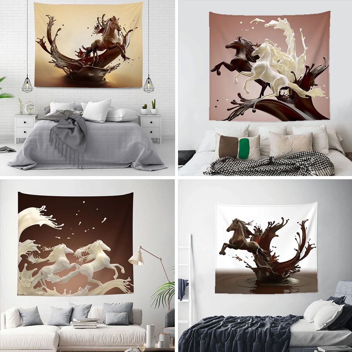 Pentium Horse 3D Print Wall Hanging Tapestry Polyester Fabric Home Decor Rug Carpets Tapestries | Дом и сад