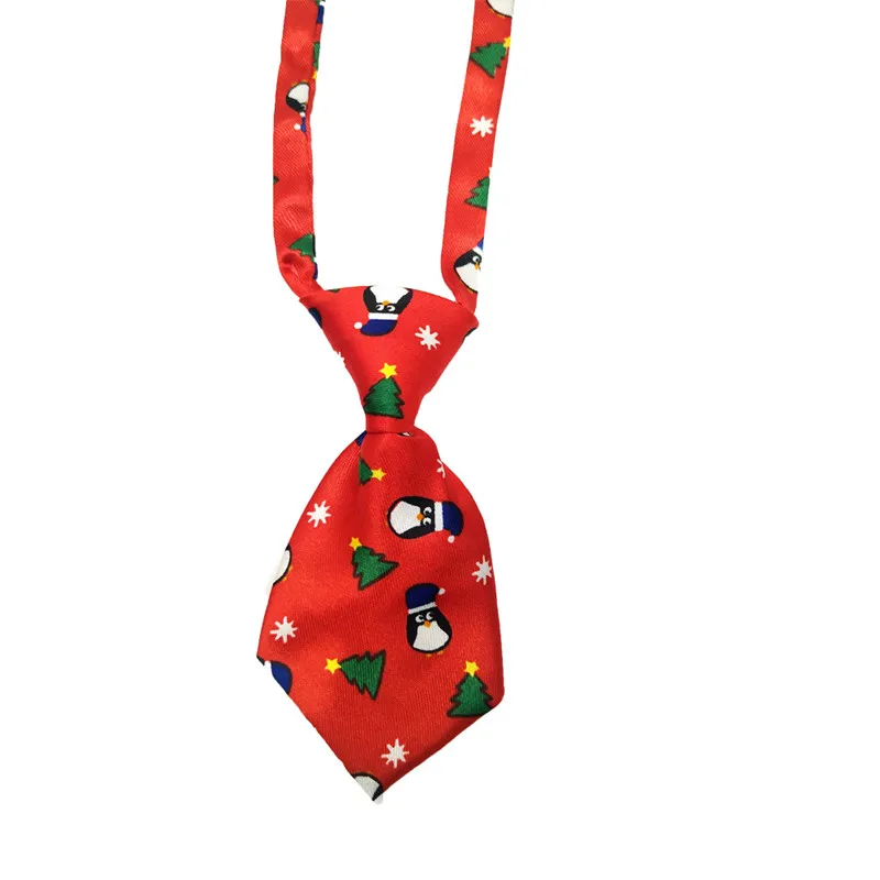 1 шт. Рождественский галстук регулируемый милый мультяшный принт собака кошка галстук для животных Щенок игрушка бант для ухода за питомцами галстук Одежда